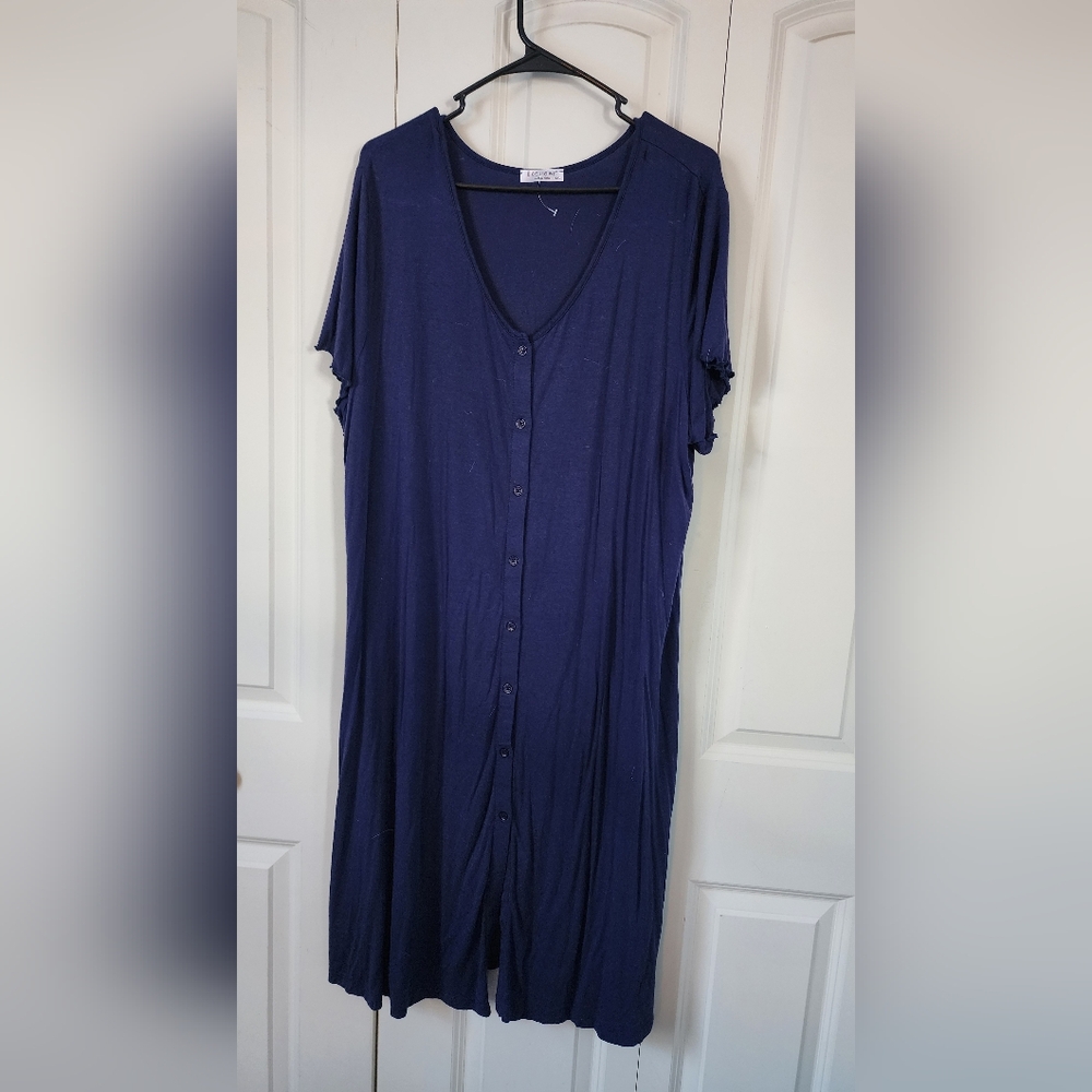 Elegant Navy Maxi Dress